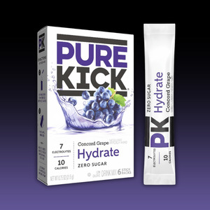 Pure Kick HYDRATE CONCORD GRAPE Stick Pack 6ct