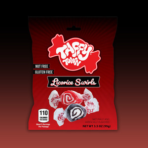 Taffy Town - LICORICE MIX Salt Water Taffy 3.5oz Peg Bag