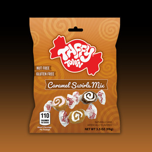 New Arrivals: Taffy Town - CARAMEL SWIRLS MIX 3.5oz Peg Bag