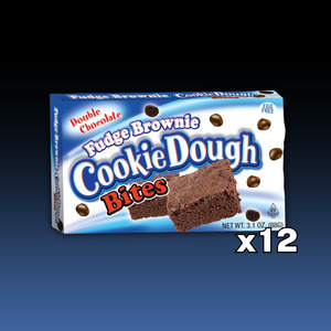 Confectionery: DATED - MAR 2026  Fudge Brownie Cookie Dough Bites Theatre Box 12ct