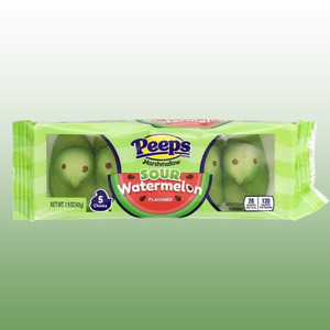 PEEPS® 5 ct SOUR WATERMELON Flavored Marshmallow Chicks