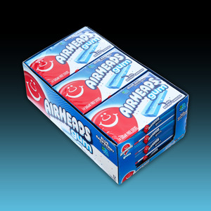 Gum Mints: DATED - April 2026 AirHeads Gum Blue Raspberry 12ct