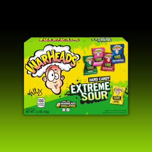 Warheads EXTREME Sour Hard Candy 1.5oz (42.5g) THEATER Box