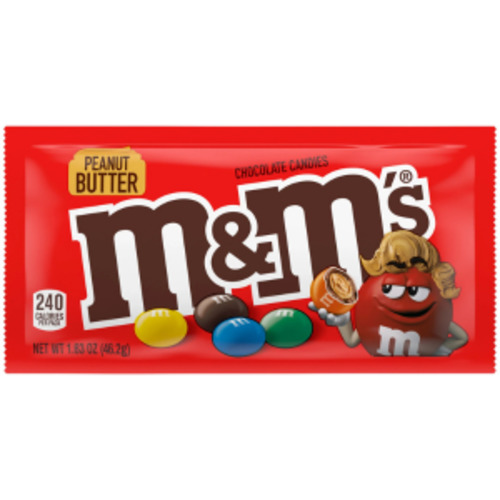 DATED - June 2025 M&M Peanut butter candy Packets 24ct