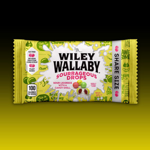 Wiley Wallaby SOURRAGEOUS Drops 3oz (85g)