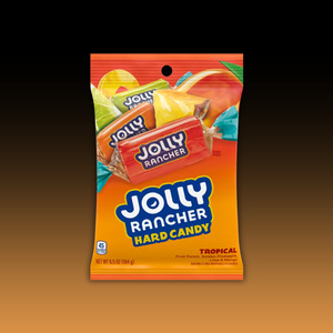 DATED - June 2026 Jolly Rancher Tropical Hard 6.5oz Candy Peg Bag 12ct