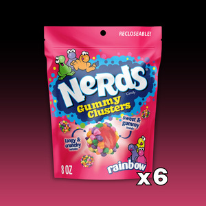 DATED - June 2026 Nerds Gummy Clusters STAND UP Pouch 6ct