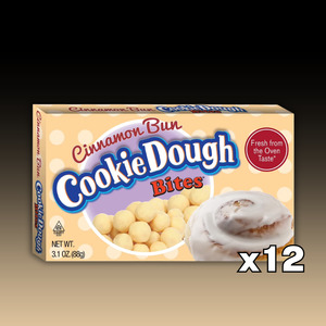 DATED - May 2026 Cinnamon Bun Cookie Dough Bites Theater Box 12ct