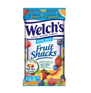 New: Welch's Fruit Snacks Mixed Fruits 2.25oz / 64g