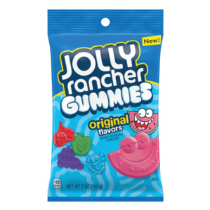 New: Jolly Rancher Gummies Original Peg Bag 7oz / 198g
