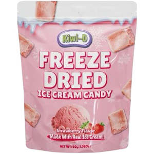 Freeze Dried Candy Bag Ice Cream Strawberry 50g