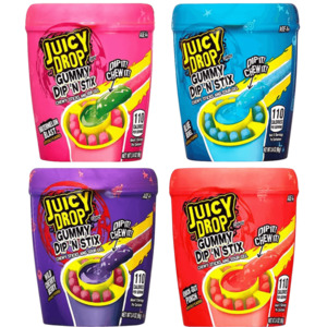 Candy Sweets: Topps Juicy Drop Gummy Dip 'n Stick 3.4oz / 96g