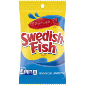 American Candy: Swedish Fish Red Peg Bag 8oz / 226g