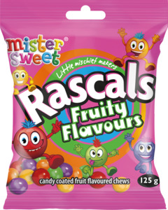 South Africa: Mister Sweet Rascals Fruity 125g