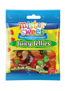 Mister Sweet Juicy Jellies 125g