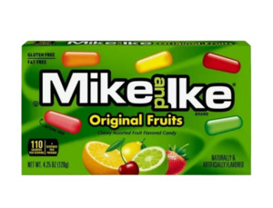 Mike And Ike: Mike and Ike Original Fruits Theatre Box 4.25 oz / 120g