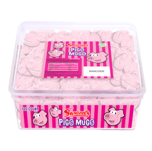 Swizzels Pigs Mugs 120ct, Dated