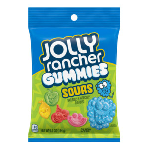 Jolly Rancher: Jolly Rancher Gummies Sour Peg Bag 6.5oz / 184g, Dated