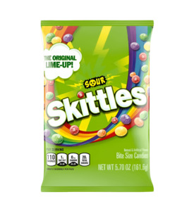 Skittles: Skittles Sour Peg Bag 5.7oz / 161.6g