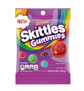 Skittles: Skittles Gummies Wild Berry Peg Bag 5.8oz / 164g