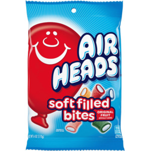Airheads: Airheads Soft Filled Bites Peg Bag 6oz / 170g, Dated