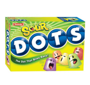 Tootsie Roll Dots Sour Theatre Box 6oz / 170g