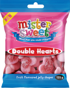 Mister Sweet Double Hearts 125g