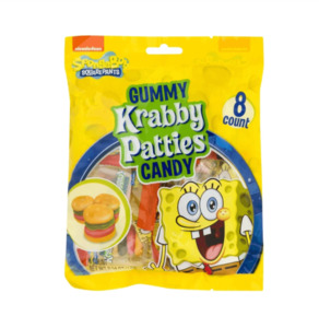 SpongeBob Squarepants Gummy Krabby Patties Peg Bag 2.54oz / 72g