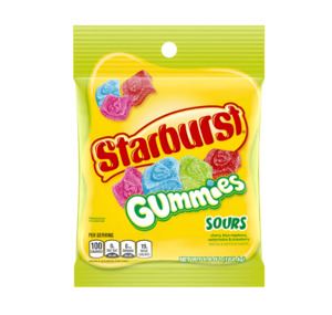 Halloween: Starburst Sour Gummies Peg Bag 5oz / 141g