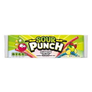 New: Sour Punch Rainbow Straws Tray 4.5oz / 128g