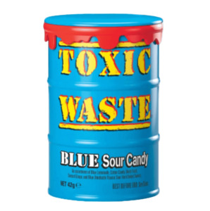 Toxic Waste Blue Sour Candy Drum 42g