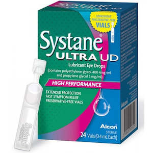 Internet Pharmacy: Systane Ultra UD Lubricant Eye Drops - 24 x 0.4mL Vials