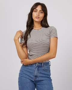 Greens: All About Eve Rib Stripe Tee