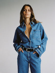 Lee Signature Relaxed Denim Shirt