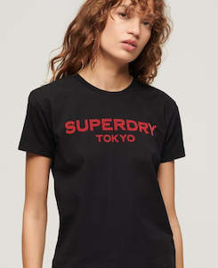 Superdry Sport Luxe Graphic Fitted Tee