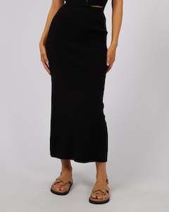Midi Skirts: All About Eve Henley Knit Skirt