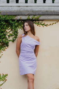 Stories Be Told Secrets Off Shoulder Tuck Dress