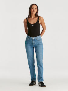 Lee: Lee Mid Slim Straight - Blue Fire