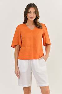 Naturals By O J: Naturals V Neck S/S Top