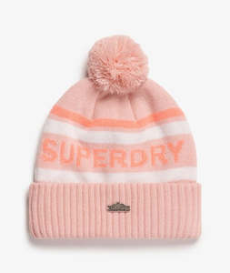 Accessories: Superdry Logo Knit Beanie