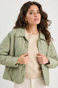 Among The Brave Absolute Collared Quilted Jacket