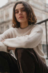 Among The Brave Edge Contrast Trim Jumper