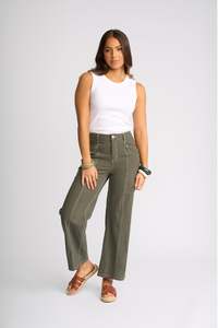 Knewe Label Shade Pant - Olive