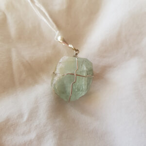 Topaz Wire Wrap Pendant