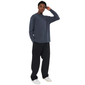 Waffle LS Sup Tee - Asphalt