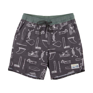 Island Days Shorts - Black & White
