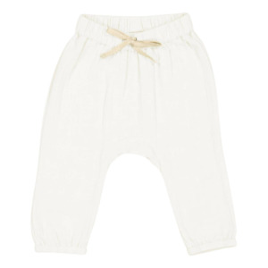Baby Child Clothing: Organic Cotton Hudson Pants - White