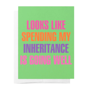 Inheritance - Greeting Card Mother's Day Green