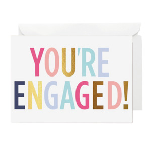 Greeting Cards: You're Engaged Bright Card