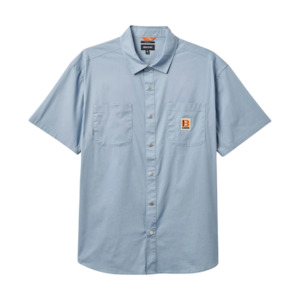 Menswear: Builders Mechanic S/S WVN - Dusty Blue